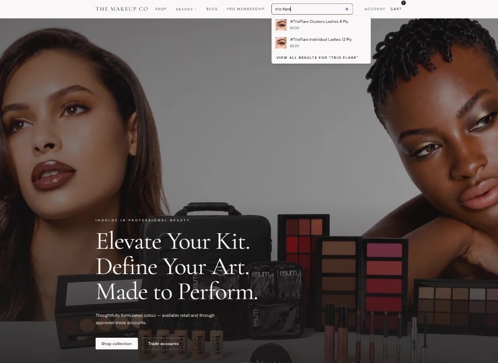 The Makeup Co: Custom Beauty Ecommerce Platform